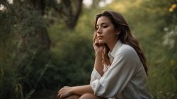 PhotoReal Photorealistic Editorial Photograph Of A Contemplati 0 250x140