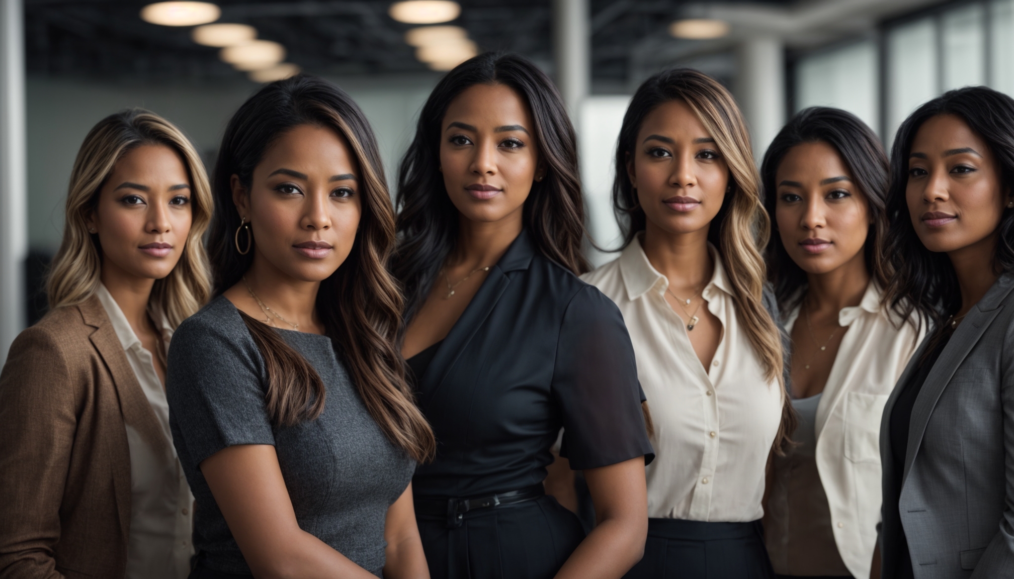 PhotoReal Photorealistic Editorial Photograph Of A Diverse Gro 0